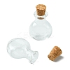 6Pcs Clear Mini High Borosilicate Glass Bottle Bead Containers AJEW-FS0001-09A-3