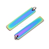 Ion Plating(IP) 304 Stainless Steel Pendants STAS-I311-14B-RC-2