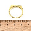 Brass Micro Pave Cubic Zirconia Cuff Rings for Women RJEW-H247-16G-02-5