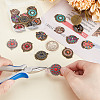 20pcs 10 styles Alloy Crystal Rhinestone Chandelier Component Links ENAM-GA0001-12-3