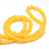 Baking Paint Imitation Jade Glass Round Bead Strands X-DGLA-Q021-10mm-30-3
