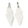 Natural Quartz Crystal Pointed Pendants G-F766-08AS-08-1