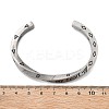 Viking Word Always in My Heart 304 Stainless Steel Enamel Cuff Bangles for Women BJEW-Z092-10P-6