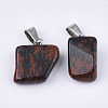 Natural Mahogany Obsidian Pendants G-Q996-02-2