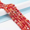 Natural Striped Agate/Banded Agate Bead Strands X-G-K155-A-10mm-05-4