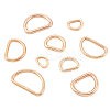 54Pcs 9 Styles Iron D Rings IFIN-BT0001-10-2