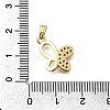 Brass Micro Pave Cubic Zirconia Pendants KK-P336-16D-G-3