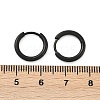202 Stainless Steel Huggie Hoop Earrings EJEW-F111A-13mm-EB-5