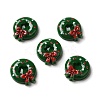 Christmas Opaque Resin Cabochons RESI-K019-34-1