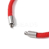 3Pcs 3 Colors Nylon Round Cord Slider Bracelet Making AJEW-JB01461-3