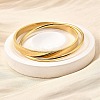 304 Stainless Steel Bangles BJEW-V004-01G-2
