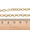 304 Stainless Steel Rolo Chain Necklaces NJEW-Z102-01G-5