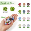 36Pcs 12 Colors Handmade Glass Woven Beads WOVE-TA0001-08-4