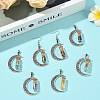 7Pcs Moon Alloy Pendants PALLOY-FS00069-5