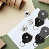Heart Double-Sided Engraved Stainless Steel Commemorative Decision Maker Coin Set AJEW-GL0002-02A-4
