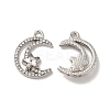 Rack Plating Alloy Crystal Rhinestone Pandants PALLOY-O106-04P-1