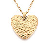 304 Stainless Steel Pendant Necklaces NJEW-T018-59G-4