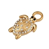 304 Stainless Steel with Rhinestone Pendants LS-STAS-G363-06G-2