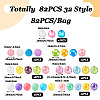 82Pcs 32 Style Mixed Style Acrylic Beads MACR-TA0001-23-4