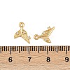 Ocean Theme Brass Micro Pave Cubic Zirconia Charms X1-KK-F902-08L-G-3