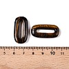Natural Tiger Eye Oval Pendants G-N342-105N-3