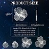40Pcs 4 Styles Iron Etched Metal Embellishments Pendants IFIN-CJ0001-81-2