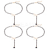 4Pcs Alloy Bowknot Pendant Necklaces for Women NJEW-LP0001-28B-1