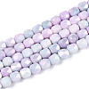 Anti-Tarnish Electroplate Glass Beads Strands GLAA-N057-6mm-05-1