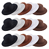 15Pcs 5 Colors EVA Cloth Mini Hat Fascinator Base AJEW-GA0007-43-1