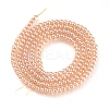 Electroplate Glass Beads Strands X-EGLA-I013-2mm-PL01-2