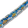 Handmade Gold Foil and Silver Foil Lampwork Beads FOIL-C001-01B-08-1