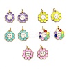 Brass Enamel Charms KK-O135-01-1