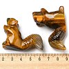 Natural Tiger Eye Carved Healing Squirrel Figurines DJEW-D012-01B-3