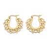 304 Stainless Steel Flower Stud Earrings for Women EJEW-Q009-03B-G-2