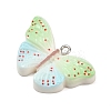 Opaque Resin Pendants RESI-I351-01P-3