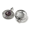 Natural Amethyst Pendants G-Q158-03F-2