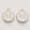 Golden Plated Alloy Charms X-ENAM-S118-01M-1