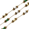 Handmade 304 Stainless Steel Glass Column Link Chains CHS-L032-14G-02-1