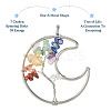 6Pcs 3 Styles 7 Chakra Natural Mixed Gemstone Chip Bigs Pendants FIND-FW0001-36-5