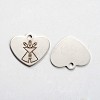 Non-Tarnish 201 Stainless Steel Pendants LS-STAS-L165-E14-2