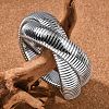 304 Stainless Steel Stretch Bracelets BJEW-A031-01C-P-1