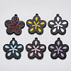 Spray Painted Cellulose Acetate(Resin) Pendants KY-R018-04-1