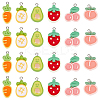 24Pcs 6 Styles Opaque Resin Pendants RESI-ME0001-03-1