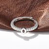 S925 Sterling Silver Adjustable Letter Rings for Women RJEW-M068-01P-O-4