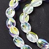 Electroplate Glass Beads Strands EGLA-B005-01A-AB02-3