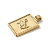304 Stainless Steel Pendants STAS-L022-306G-02-2