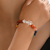 Vintage Pink Crystal Stone Women's Bracelet for Casual and Commuting Style. PN9071-1