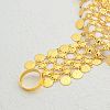 Iron Layered Coin & Flower Link Ring Bracelets for Women WS2112-5