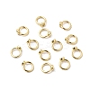 Brass Bead Cap Pendant Bails KK-Z137-02G-02-1