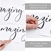 Rectangle with Word PVC Wall Stickers DIY-WH0228-186-5